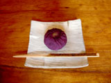 栗入り紫芋の茶巾絞り